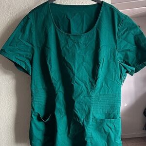 Jaanuu green scrub Top
